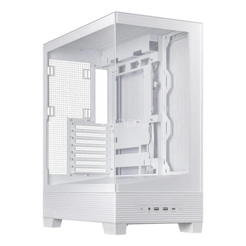 Gabinete Gamer Asus A31 TG White (ATX, Vidrio Templado, Blanco)