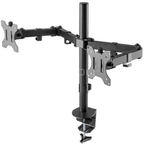 Soporte de Monitor Doble Exelink EXSF2 de 14” a 32” (hasta 12kg, Negro)