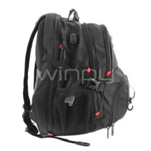 Mochila Gamer Xtech Battlestash para Portátil (hasta 17.3” , Negro)