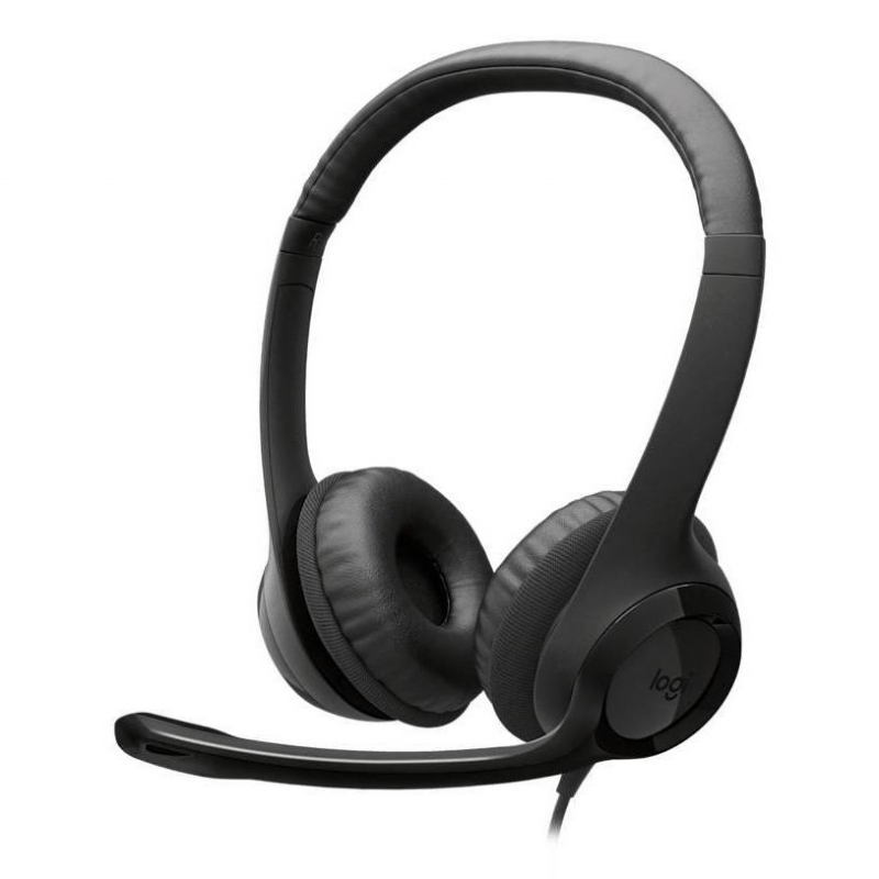 Audífonos Logitech H390 (USB-C, Micrófono, Negro)