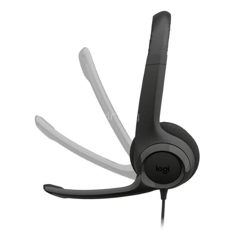Audífonos Logitech H390 (USB-C, Micrófono, Negro)