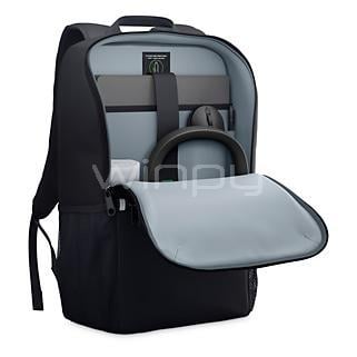Mochila Dell EcoLoop Essential de 16” (Soporte 14-16”, Resistente al Agua, Negro)