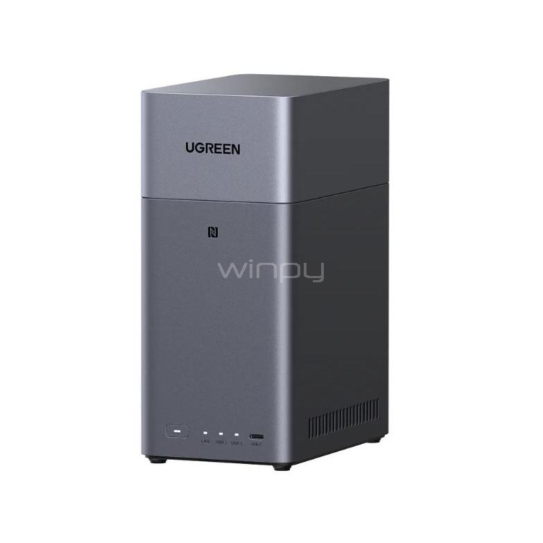 Servidor Nas UGREEN DH2300 de 2 Bahías (Private Cloud, hasta 60TB, USB-C/HDMI/USB/RJ45)