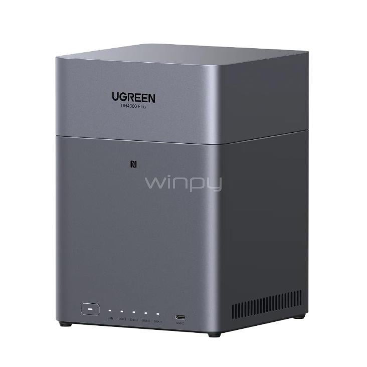 Nas UGREEN DH4300PLUS de 4 bahías (Private Cloud, 120TB, USB-C/HDMI/USB/RJ45)
