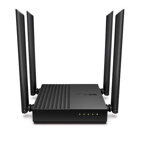 Router TP-Link Archer C64 de 5 Puertos (Wi-Fi, 400/867Mbps, 2.4/5GHz, MU-MIMO)