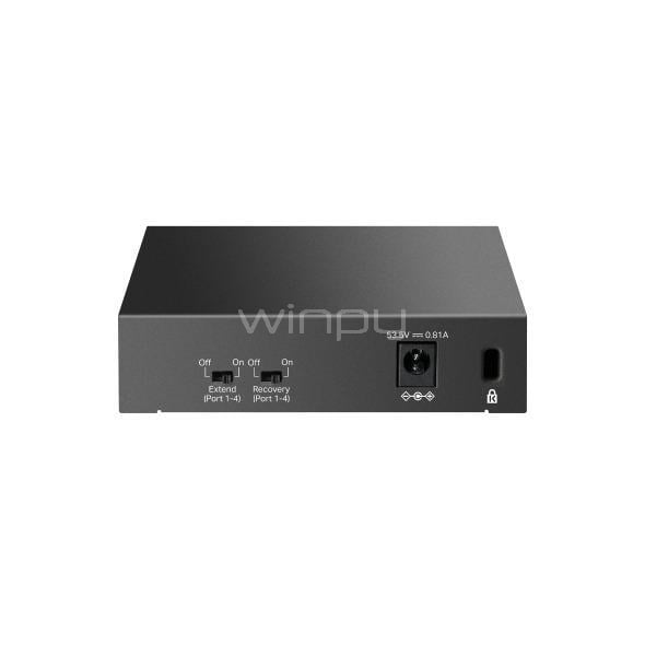 Switch Tenda LS105LP de 5 Puertos (RJ45, 10/00Mbps, Ethernet, Auto MDI/MDIX)
