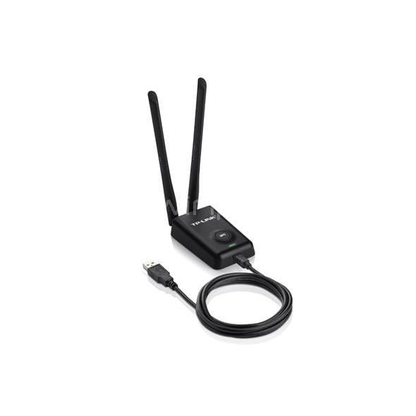 Adaptador Inalámbrico TP-Link (USB, Alta Potencia, 2 Antenas)