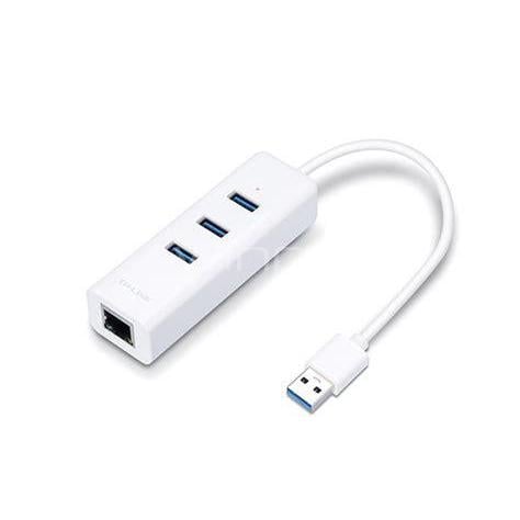 Adaptador TP-Link UE330 (USB 3.0, Gigabit Ethernet + USB x3, Blanco)
