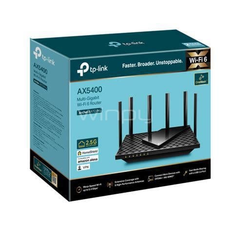 Router TP-Link Archer AX72 Pro AX5400 (5 puertos, Wi-Fi 6, 5.4 Gbps, Multi-Gigabit 2.5G, HE160)