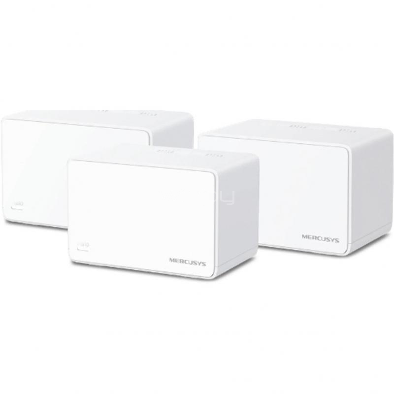 Sistema Mesh Mercusys Halo H80X (3 unidades, Doble Banda, Wi-Fi 6, AX3000)
