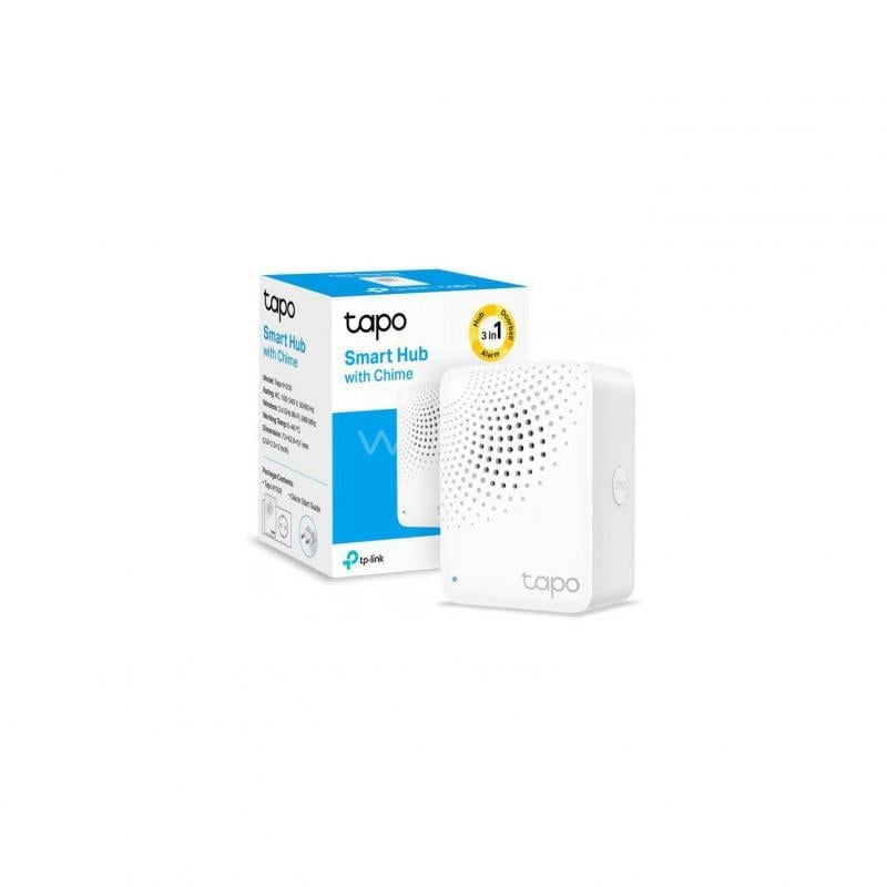 Puerta de Enlace TP-Link Tapo H100 (Timbre Incorporado, 64 Dispositivos, Wi-Fi 2.4GHz)