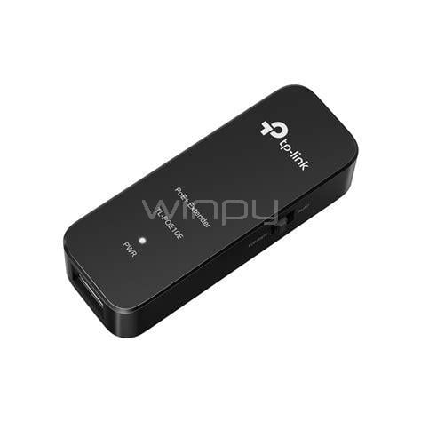 Extensor Fast Ethernet PoE+ TP-Link TL-POE10E (Hasta 250m, 20W, 100Mbps, Negro)
