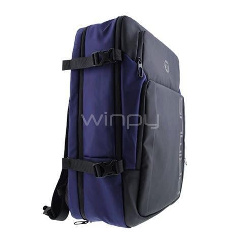 Mochila Gamer Primus para Portátil de 17” (Candado TSA, Negro, morado)
