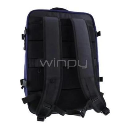 Mochila Gamer Primus para Portátil de 17” (Candado TSA, Negro, morado)