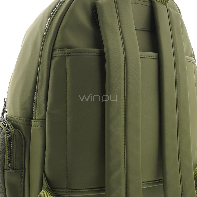 Mochila Klip Xtreme KNB-755 para Notebook de 13” (Resistente al agua, Verde)