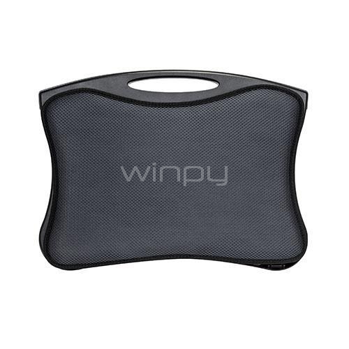 Base Notebook Aidata Multifunción de 14-17” (Ajustable, Ventilador, Almohadilla)