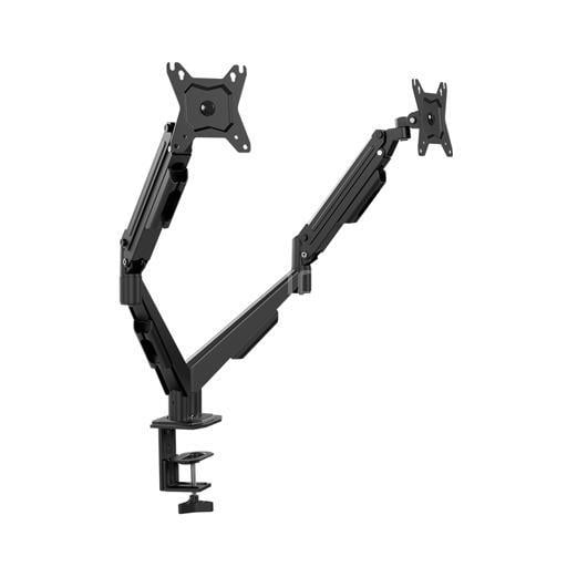 Soporte Dual Klip Xtreme para monitores de 13 a 32” (Mecanismo de resorte, Vesa 75/100)