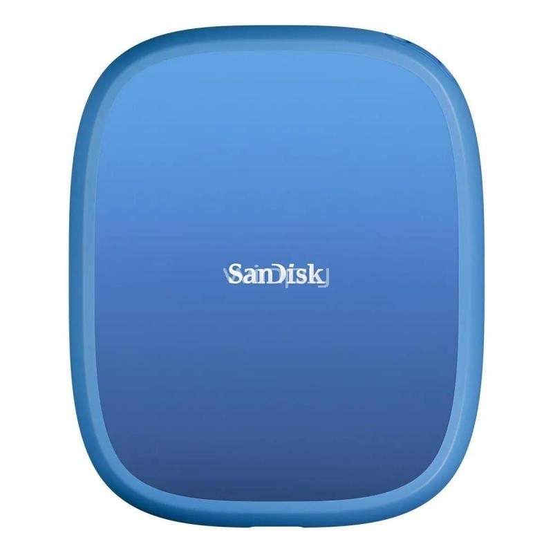 Disco portátil SSD SanDisk de 1TB (USB-C, hasta 1050MBs, IP65, Azul)