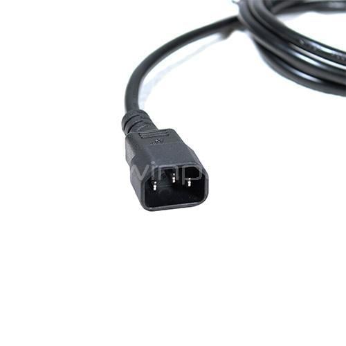 Cable de Poder Exelink Tipo C14 a C19 de 1.8 Metros (10A, 250V, Negro)