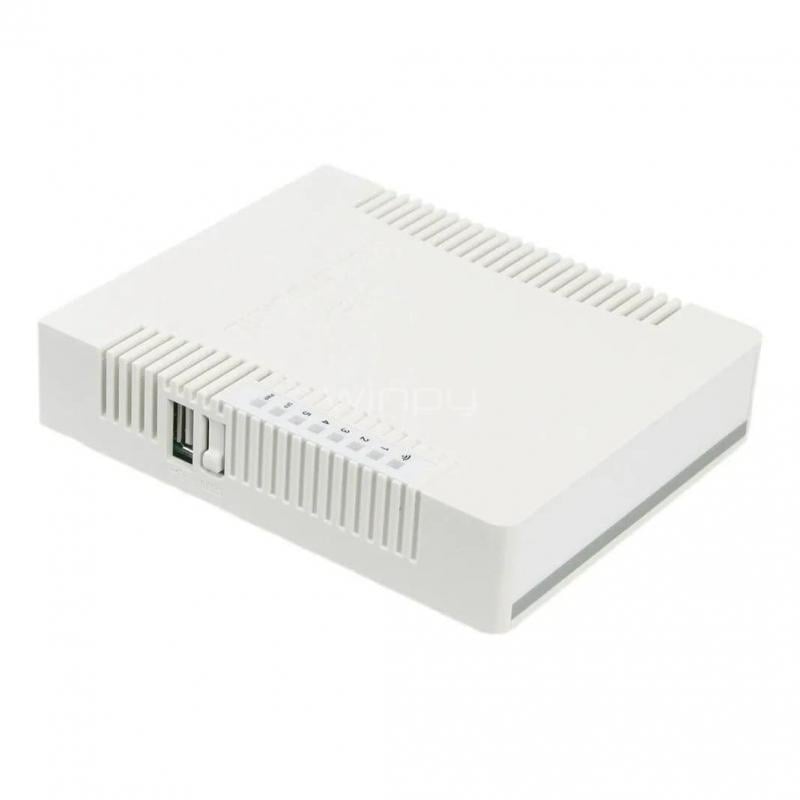 Router Mikrotik hAP ac de 5 puertos (Dual-Band AC1750, 720MHz CPU, 128MB RAM, SFP, PoE-Out)