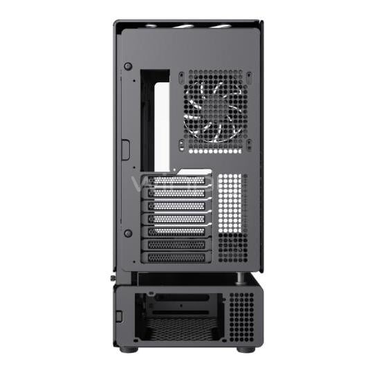 Gabinete Gamer GameMax N80 Black (Vidrio Templado Panorámico, Doble Cámara, ATX)