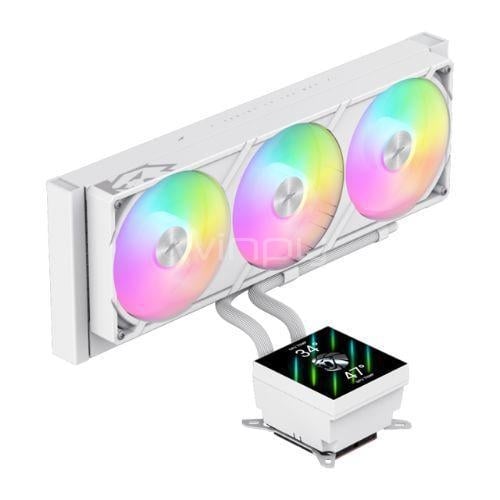 Refrigeración Líquida GameMax Glacier 360 LCD ARGB (LGA1851/AM5, PWM, Controlador, 2000rpm)