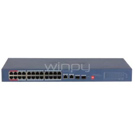 Switch Dahua DH-CS4228-24GT de 26 Puertos (Gestionado, SFP, 56 Gbps, PoE, 240W)