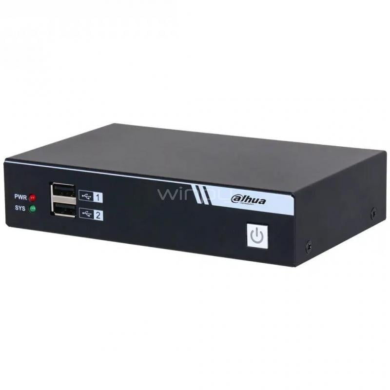 Decodificador Dahua DHI-NVD0200FX-A01 de 2 canales (8MP, 1080p, HDMI, PCM)