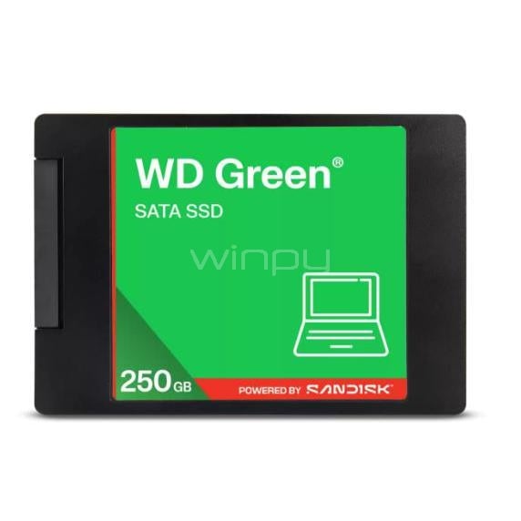 Disco SSD Western Digital Green de 250GB (2.5“ SATA, 545MB/s)