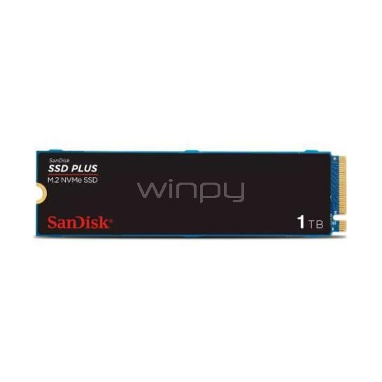 Unidad SSD SanDisk PLUS de 1TB (NVMe 3.0, M.2 2280, Hasta 3200MB/s)