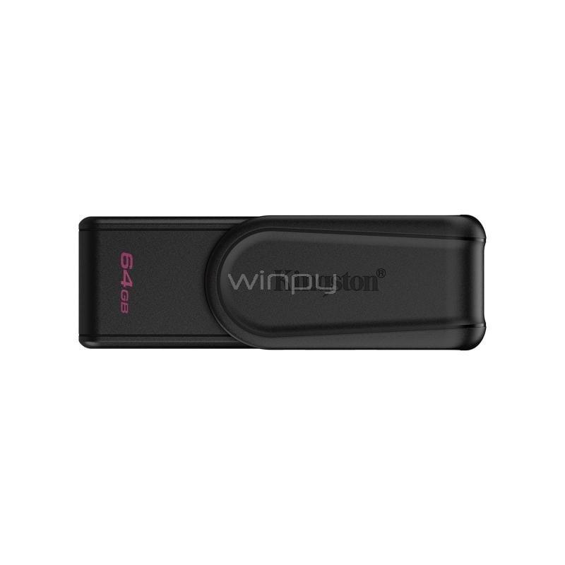 Pendrive Kingston DataTraveler Exodia S de 64GB (USB 3.2 Gen 1, Negro)