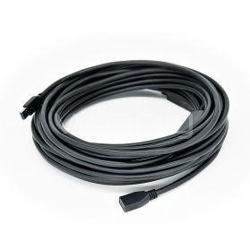 Cable Extensión USB Kramer 7.6 metros (Macho a Hembra, Negro)