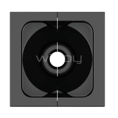 Módulo de Paso Kramer MCP-1 Black (Placa frontal, sin tornillos, 50x50mm, Negro Mate)