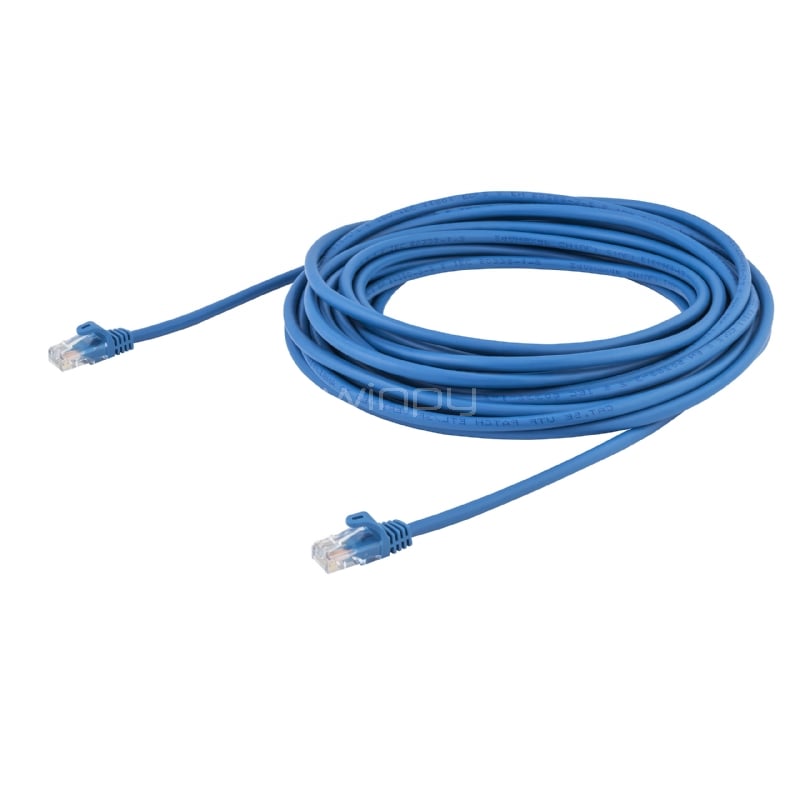 Cable de Red de 10m Azul Cat5e Ethernet RJ45 sin Enganches - StarTech