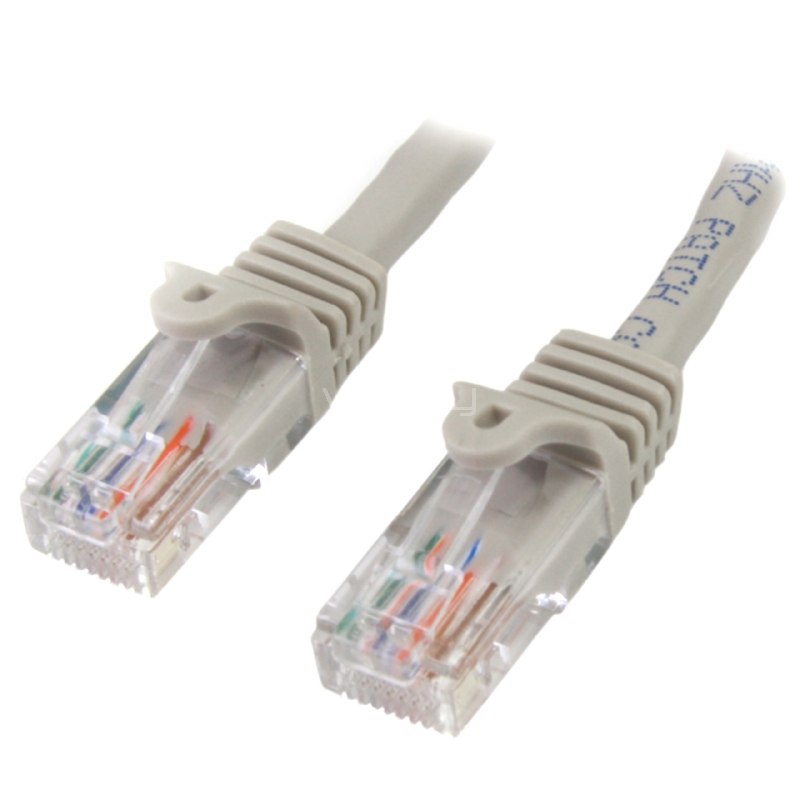 Cable de 7.5m Cat5e Ethernet RJ45 Gris - Sin Enganches - StarTech