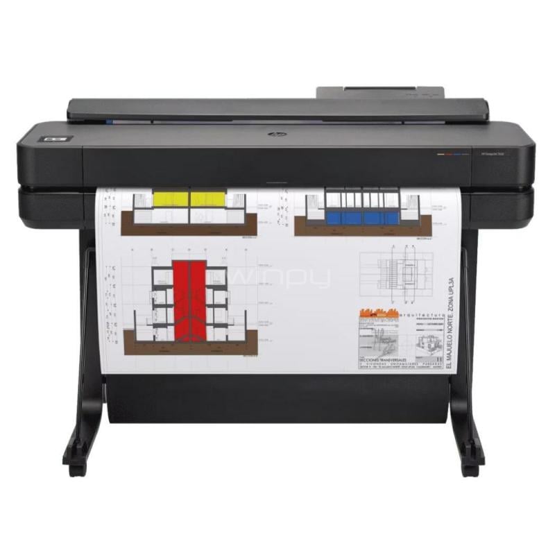 Plotter HP DesignJet T650 de 36“ (Color, 1200dpi, 25seg/A1, Wi-Fi/Ethernet/USB, Edición 2025)