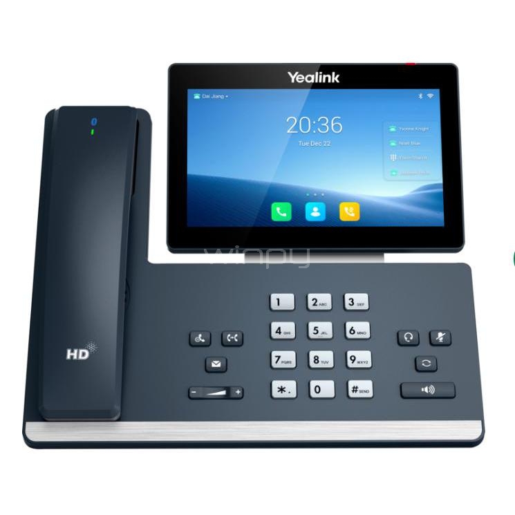 Teléfono IP Yealink T58W Pro Pantalla a Color de 7“ (Voz HD, USB/Ethernet, Wi-Fi, Bluetooth, PoE, Android 9.0)