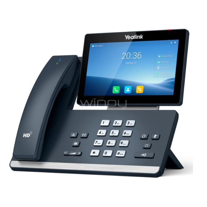Teléfono IP Yealink T58W Pro Pantalla a Color de 7“ (Voz HD, USB/Ethernet, Wi-Fi, Bluetooth, PoE, Android 9.0)