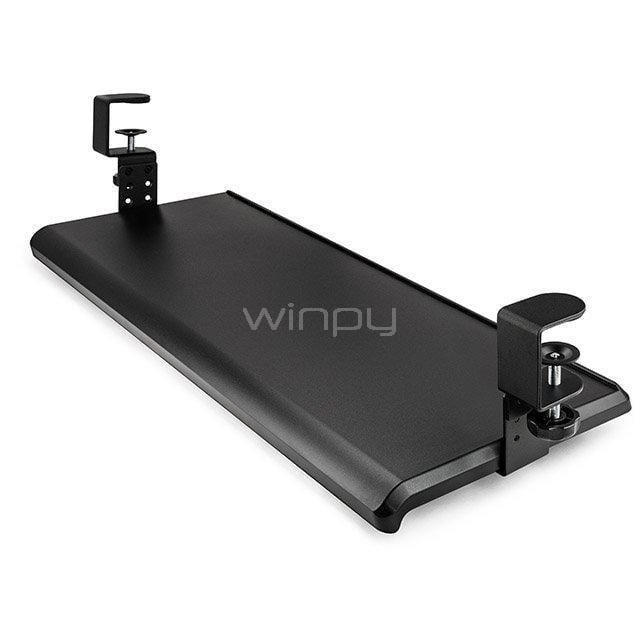 Bandeja Aidata para Teclado (40mm, Abrazadera, Deslizable, Negro)