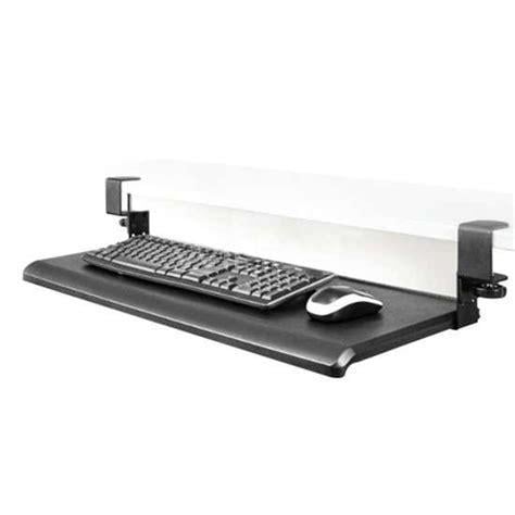 Bandeja Aidata para Teclado (40mm, Abrazadera, Deslizable, Negro)