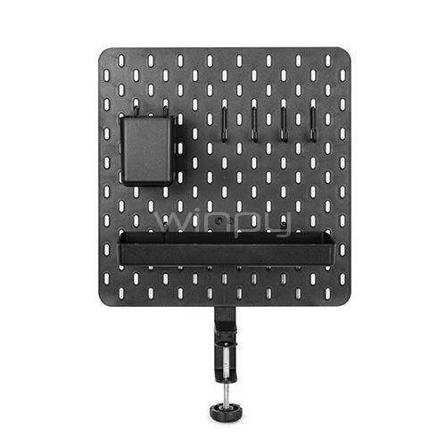 Tablero de Organización Aidata para Escritorio (55mm, 4 Ganchos, Negro)