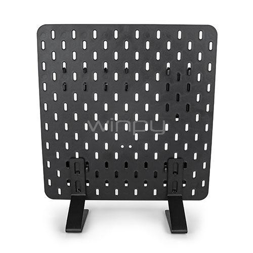Tablero de Organización Aidata para Escritorio (Pies Metálicos, 4 Ganchos, Negro)
