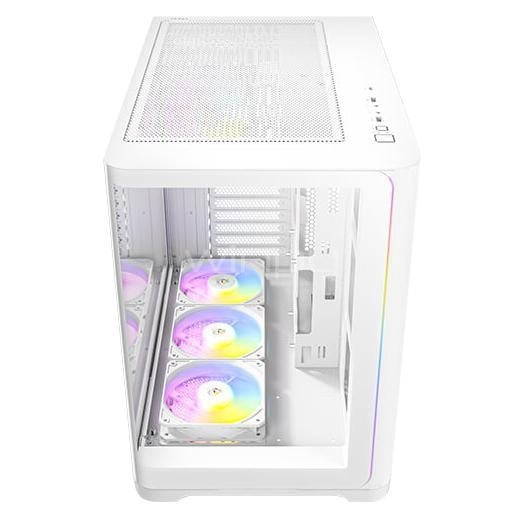 Gabinete Gamer Antec C5 Curve White (ATX, Vidrio Templado Curvado, 4 ventiladores ARGB)