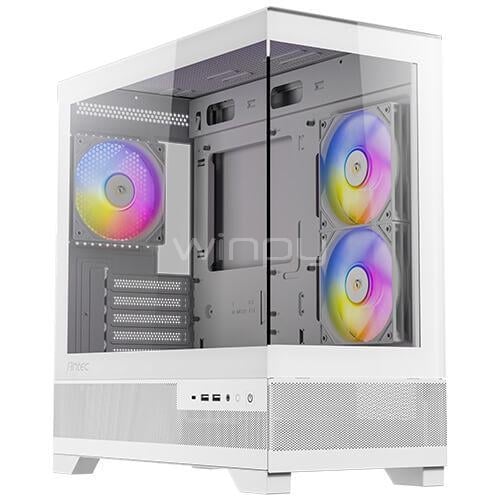 Gabinete Gamer Antec CX500M ARGB (Micro-ATX, Vidrio Templado, 3 Ventiladores ARGB)