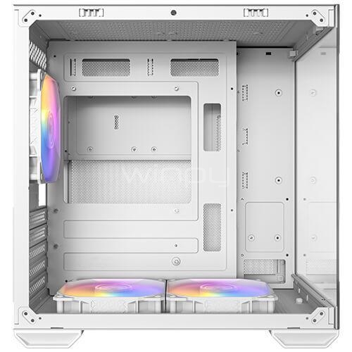 Gabinete Gamer Antec CX60M WHITE ARGB (Micro-ATX, Vidrio Templado, Doble Cámara)