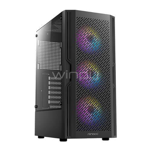Gabinete Gamer Antec AX20 Extreme (ATX, Vidrio Templado, 5 ventiladores RGB)