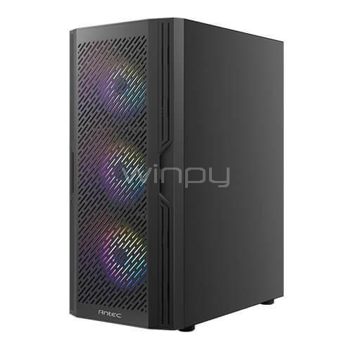 Gabinete Gamer Antec AX20 Extreme (ATX, Vidrio Templado, 5 ventiladores RGB)
