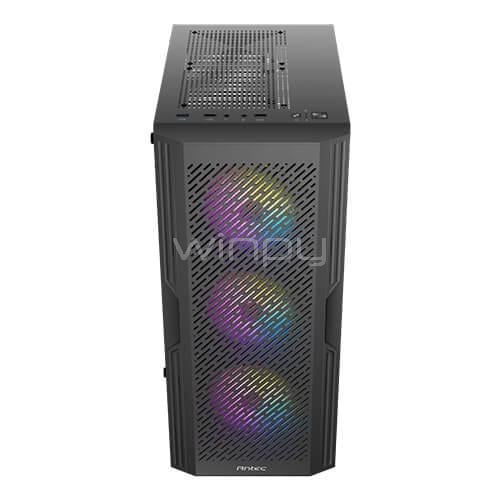 Gabinete Gamer Antec AX20 Extreme (ATX, Vidrio Templado, 5 ventiladores RGB)