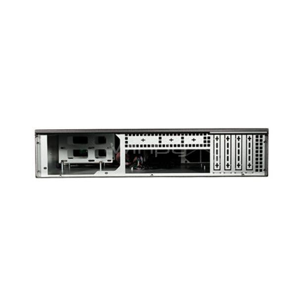 Gabinete Clio Rackmount 2U RY2U350-ATX (MicroATX/ITX, 2 Ventiladores, Negro)