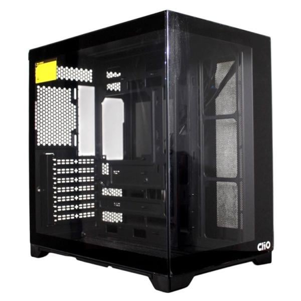 Gabinete Clio MADO (ATX, Vidrio Templado, Sin Fuente, Negro)
